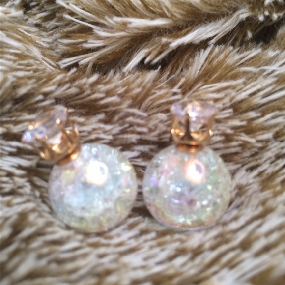 🚫sold🚫new  . Iridescent double sides earrings - Picture 2 of 4