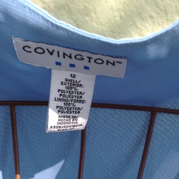 Blue sleeveless dress top - Picture 2 of 2