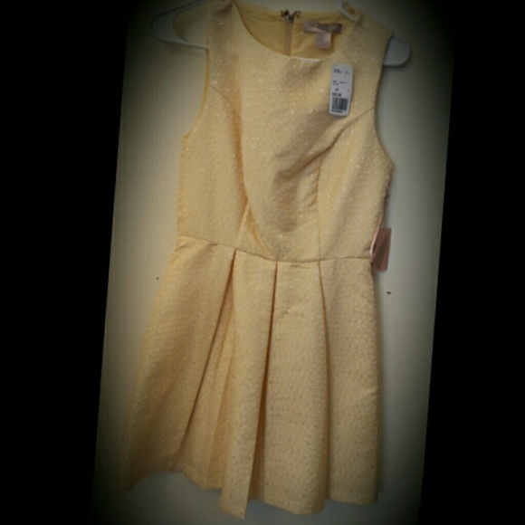 Forever 21 Yellow Skater Dress