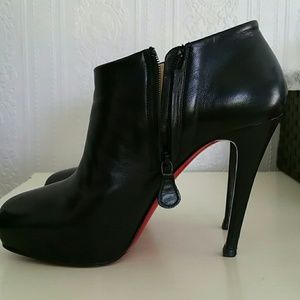 Black Christian Louboutin Booties
