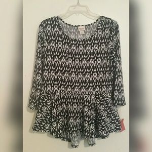 Super Cute Printed Peplum