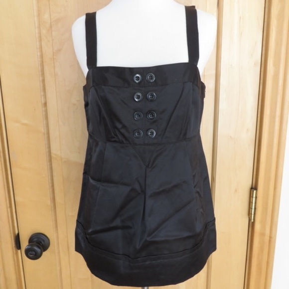 Marc by Marc Jacobs Sateen Button Front Tank