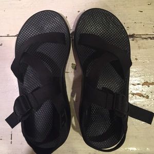 Men's Mono-Black Chacos.