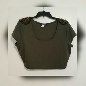 Spiked Crop Top