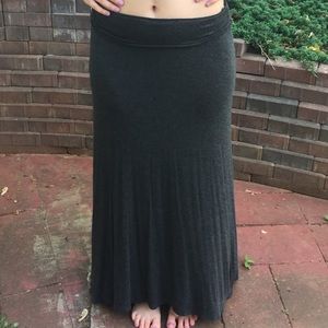 Dark grey maxi skirt