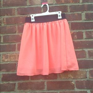 Coral forever 21 skirt