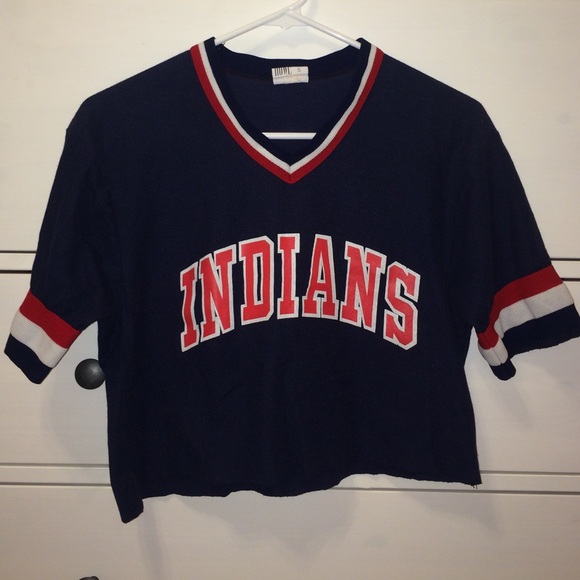 Indians cropped vintage tee