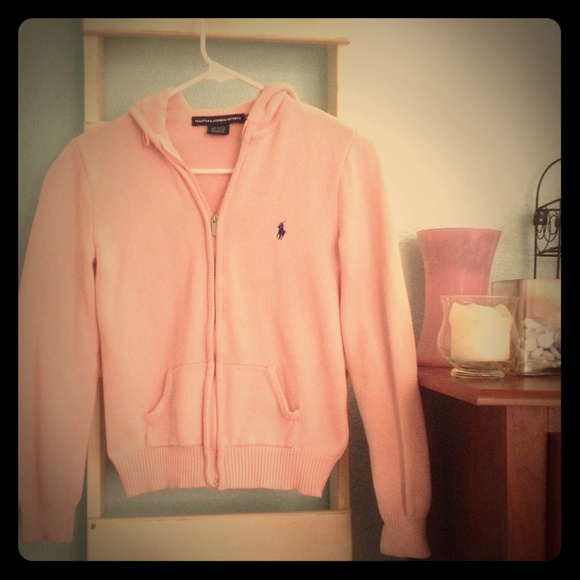 Ralph Lauren Pink Zip-Up Hoodie