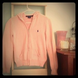 Ralph Lauren Pink Zip-Up Hoodie