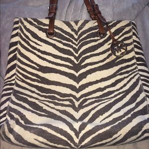 Zebra print Michael Kors shoulder bag