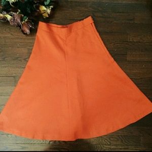 Tangerine circle skirt