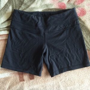 Lululemon black tight shorts