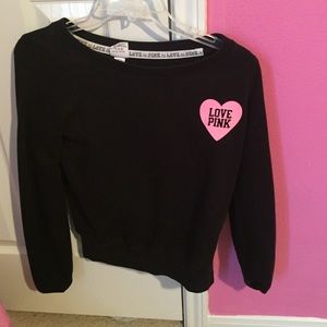 black pink sweater
