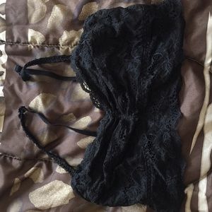 VS PINK black bralette