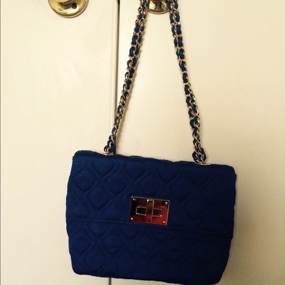 Royal blue shoulder bag, NWT - sold - Picture 4 of 4