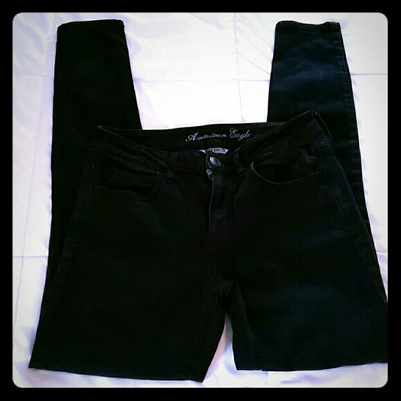 Black denim jeggins