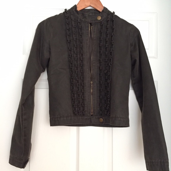faux leather jacket