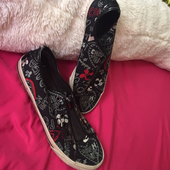 Coach slip on shoes