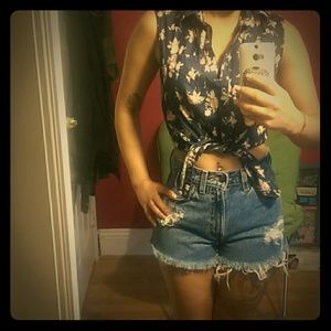 High Waisted jean Shorts