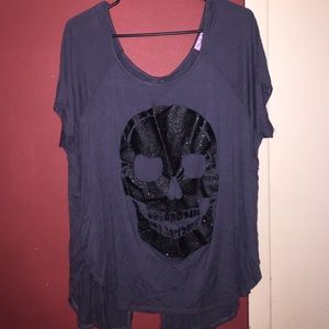 Glitter Skull Top