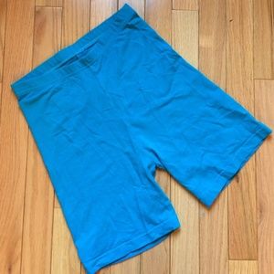 NWOT Turquoise American Apparel Bike Shorts
