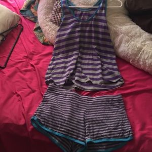 Striped PJ set
