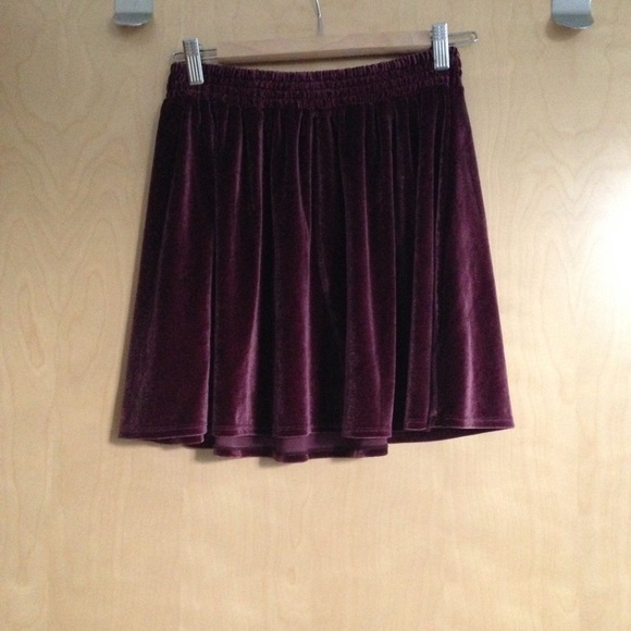 Urban Outfitters Velvet Skater Skirt