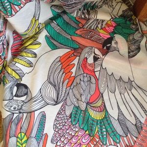 Tropical printed scarf