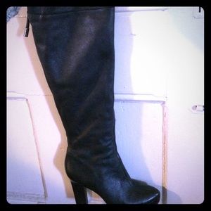 Black knee high Calvin Klein boots size 10