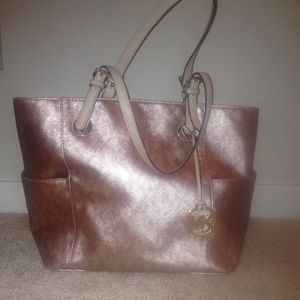 Rose Gold Michael Kors Bag