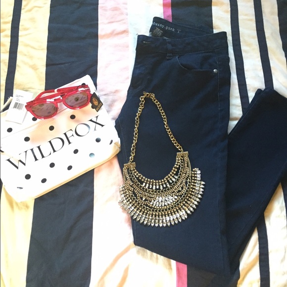 Celebrity Pink dark blue skinnies