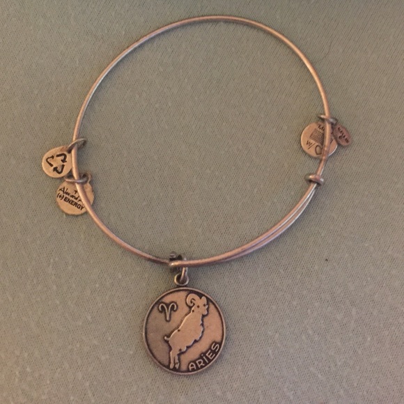Alex and Ani silver aries bracelet