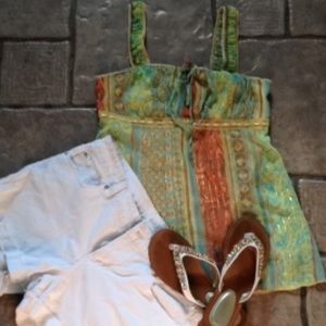 Multi color tank Sz. small