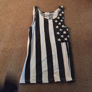 American flag tank