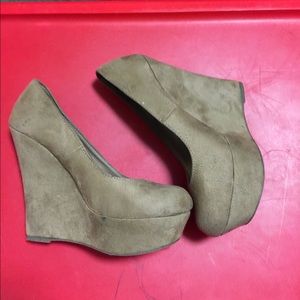 Wedge shoes.