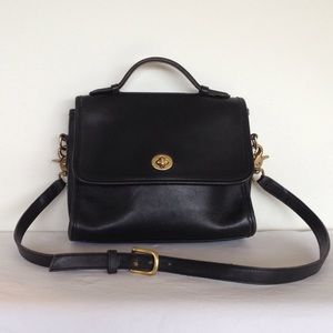 Vintage Black Coach Handbag