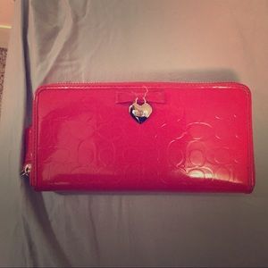 Red Coach Wallet