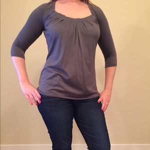 Bundle for warr! Grey 3/4 Sleeve blouse in size M.