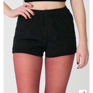 American Apparel corduroy high waisted shorts