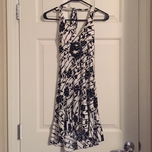 Floral halter dress
