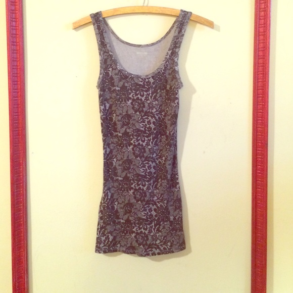 Mossimo lace printed tank top