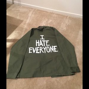 I hate everyone Jac Vaneck military jacket