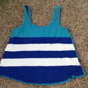 Striped flowy tank