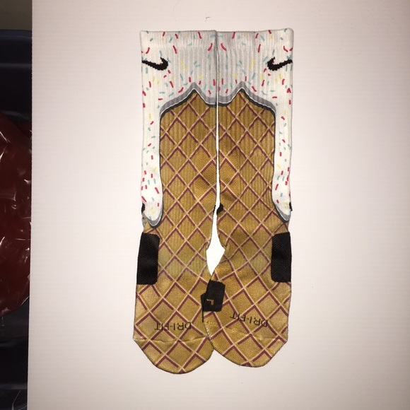 Nike Accessories - Custom ice cream cone Nike elite socks