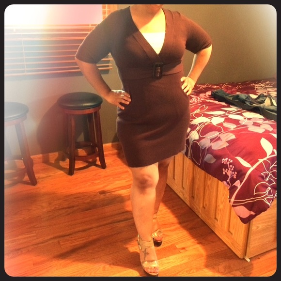 Brown sweater dress - Picture 1 of 1