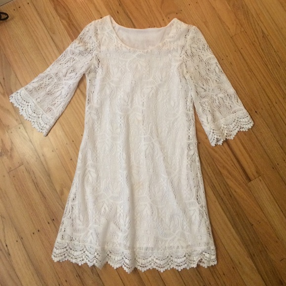 White lace H&M dress