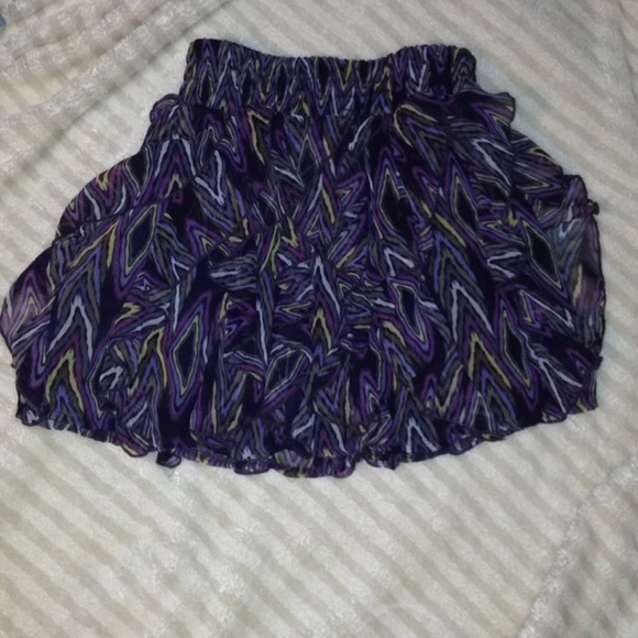 Purple Ruffle Skirt