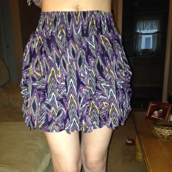 Purple Ruffle Skirt - Picture 3 of 3