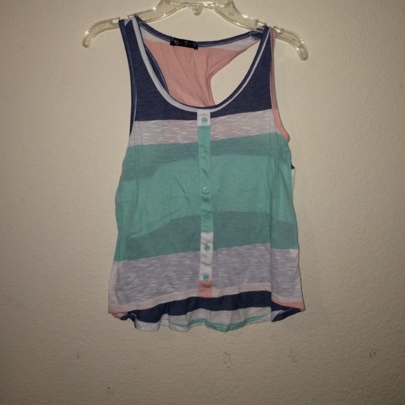 striped crop top style top