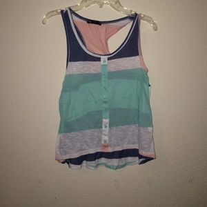 striped crop top style top